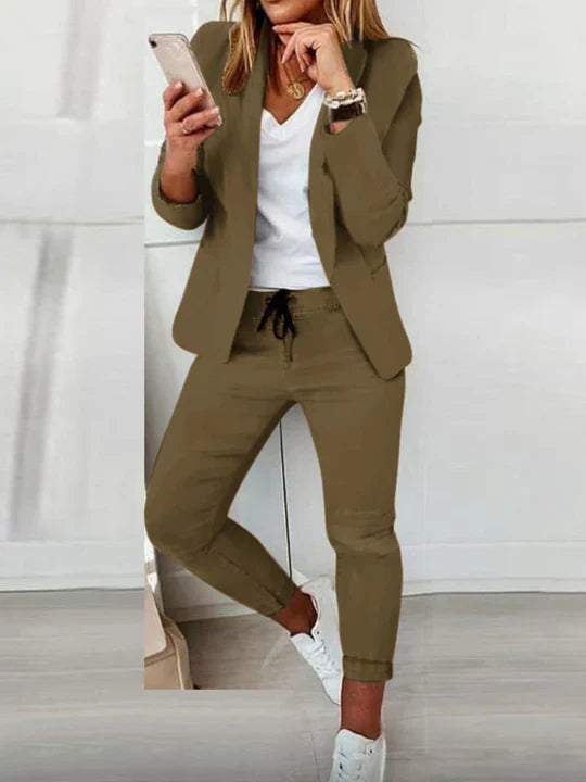 Hannah | Sophisticated Versatile Woman's Spring Blazer and Trouser Set