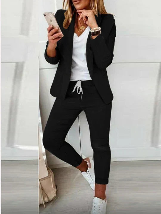 Hannah | Sophisticated Versatile Woman's Spring Blazer and Trouser Set