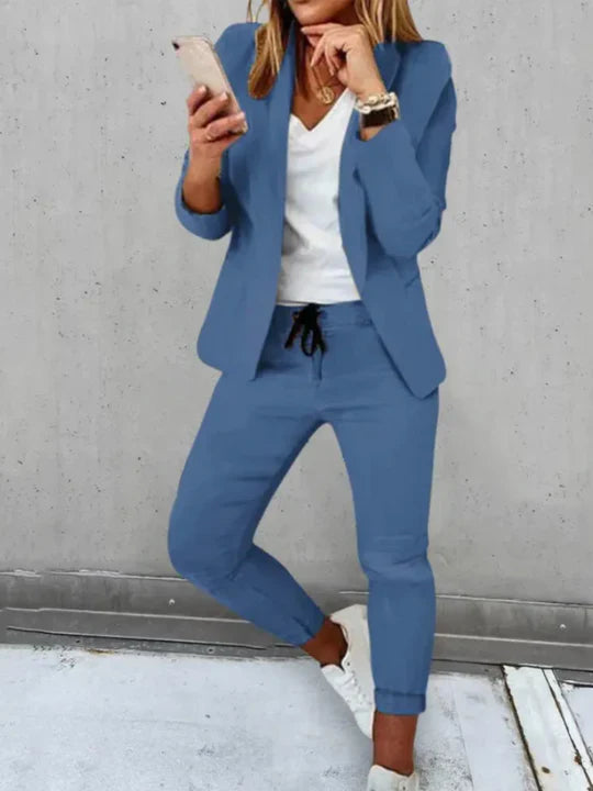 Hannah | Sophisticated Versatile Woman's Spring Blazer and Trouser Set