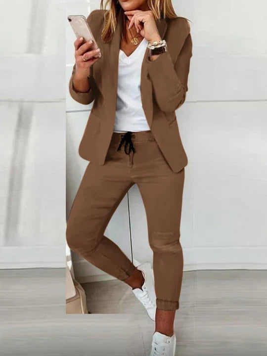 Hannah | Sophisticated Versatile Woman's Spring Blazer and Trouser Set
