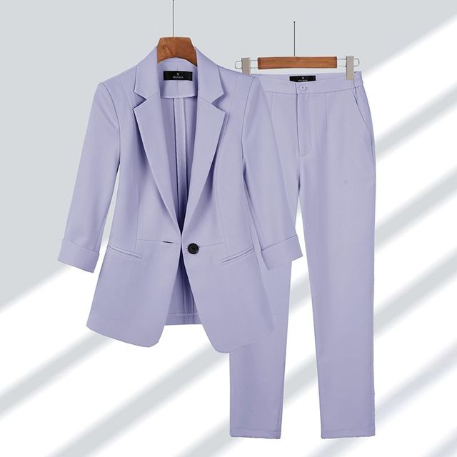 Ashley | Sophisticated Comfortable Woman's Blazer and Trousers Set
