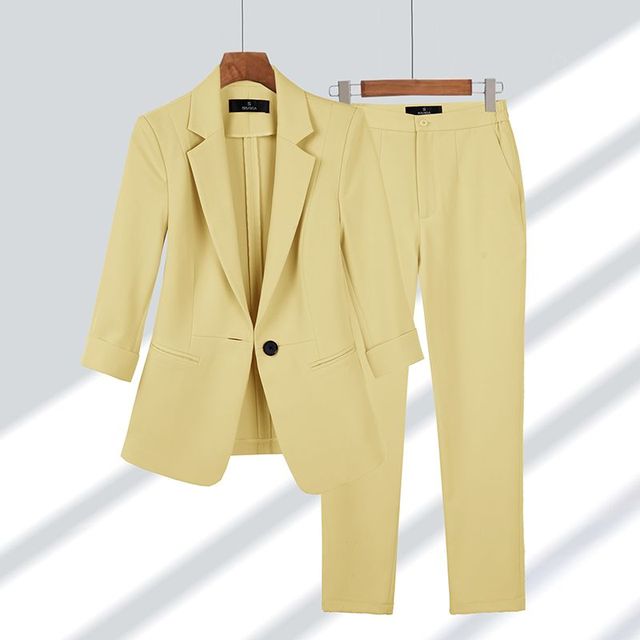 Ashley | Sophisticated Comfortable Woman's Blazer and Trousers Set