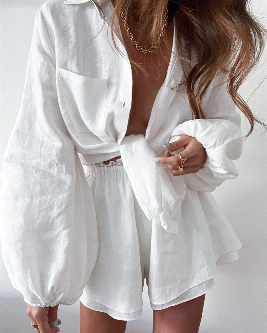 Emily | Stylish Linen Blend Woman's Summer Set