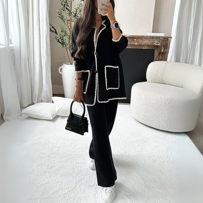 Laura | Elegant Tailored Summer Design Woman's Pants Set