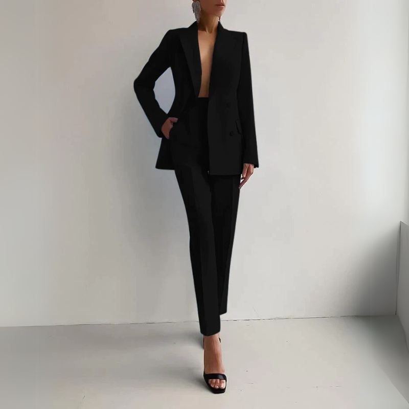 Ellen | Stylish Elegance Woman's Blazer & Trouser Set