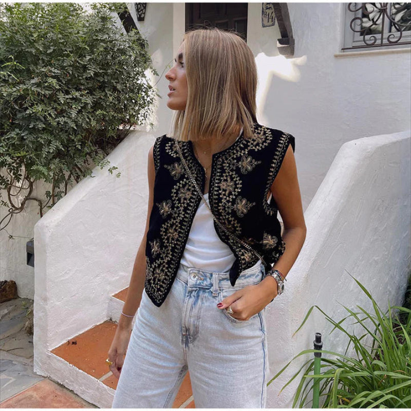 Winifred | Stylish Embroidery Woman's Summer Vest